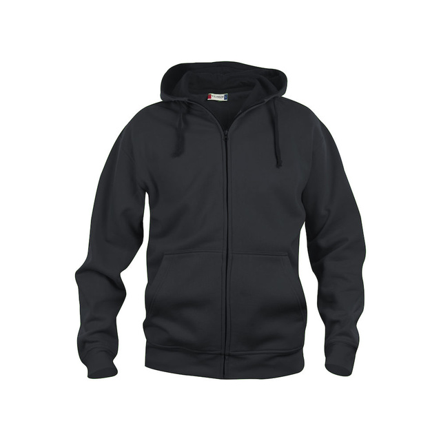 Basic Hoody Full Zip schwarz